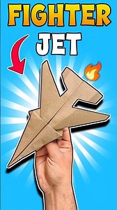 DIY Fighter Jet Paper Plane | Easy Tutorial ✈️🔥 #PaperPlane #FighterJet #DIY