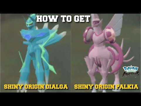 HOW TO GET BOTH SHINY ORIGIN FORM DIALGA AND PALKIA IN POKEMON LEGENDS ARCEUS!