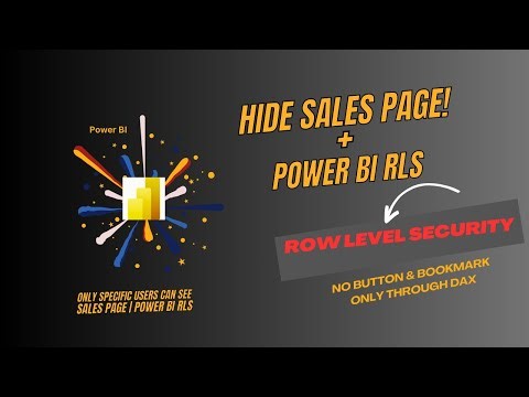 Power BI RLS + Page-Level Security | Hide Sales Page for Specific Users | Step by Step Tutorial