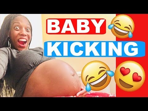 BABY MOVING IN BELLY - 36 WEEKS PREGNANT