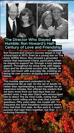 The Director Who Stayed Humble: Ron Howard’s Half-Century of Love and Friendship