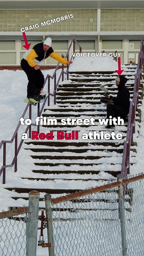 Filming Street Snowboarding with Red Bull Athlete