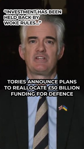 The Conservatives have announced plans to reallocate £50 billion of funding for environmental projects to boost the defence budget. Speaking to GB News Breakfast, Shadow Defence Secretary James Cartlidge said: "If we don't fire up the private investment which has been held back by a lot of woke rules called ESG [environmental, social, and governance], we will not build the defence base we need, which Ukraine has shown you need to have if you're if you're to deter your adversaries." #Defence #Tor