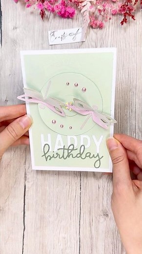 🌸 Schöne Karte zum Geburtstag #bastelanleitung #handmade #diy #geburtstagskarte #basteln