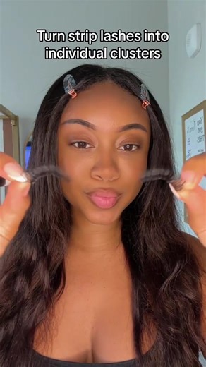 DIY Eyelash Extension Clusters Tutorial