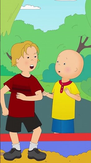 Caillou getting bullied 👊 #shorts | Caillou | Shorts for Kids | WildBrain Bites