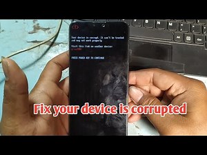 Asus your device is corrupted and cannot be trusted