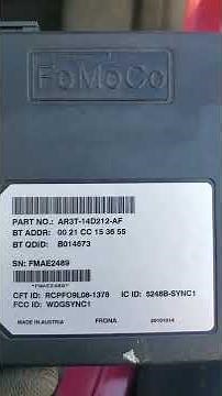 2011 Ford Fiesta sync APIM module location and removal