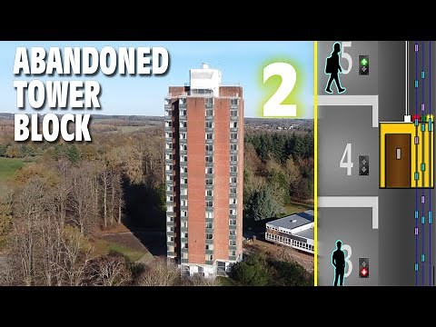 16 FLOORS UP - Abandoned tower block - Lift Machinery ("intricate detail")