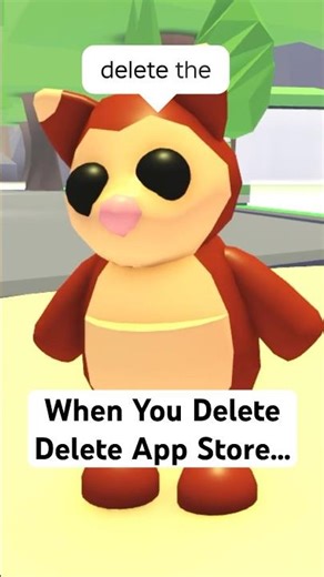 When You Delete The App Store...🤣 #adoptme #roblox