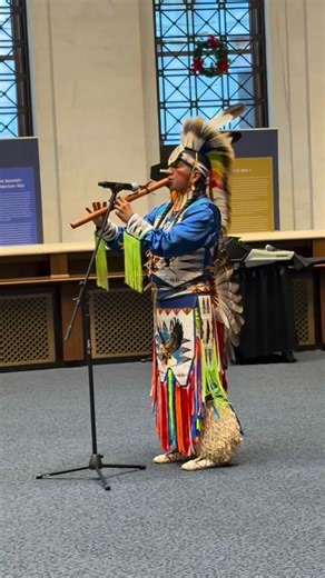 On this, Native American Heritage Day, we're honored to share Larry performing flute music at the Smithsonian’s National Museum of the American Indian, in NYC. We so appreciate the ability to share our stories, our culture, and our artistry not only today, but every day. #NationalMuseumoftheAmericanIndian #NMAI #NativeAmericanHeritageDay | Native Pride Productions