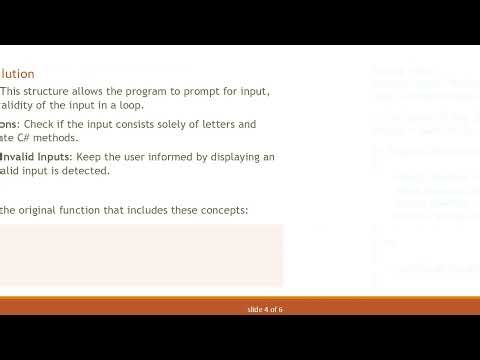 How to Validate User Input for Letters and Whitespace in C# using a while Loop