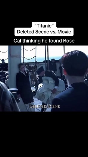 “Titanic” Deleted scene vs. Movie. Granted she hears random footsteps, but I always wondered why Rose decided to turn around. #katewinslet #leonardodicaprio #kateandleo #titanicmovie #leonardodicaprioedit #katewinsletandleonardodicaprio #titanicedit #titanicbehindthescenes #deletedscene #titanicdeletedscene