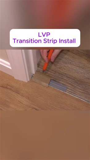 LVP Transition Strip Install#diy #diyproject #tips #build