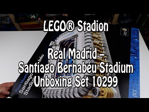 Unboxing und erste Schritte: LEGO Stadion Santiago Bernabeu von Real Madrid (Set 10299)