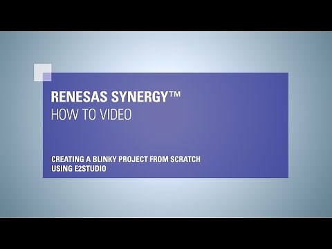 Create a blinky project from scratch (e² studio)