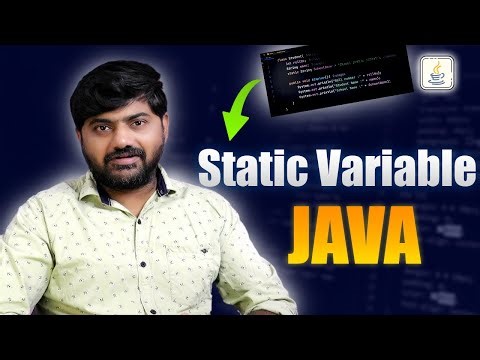 #30 Java Static Variables Explained for Beginners in Telugu