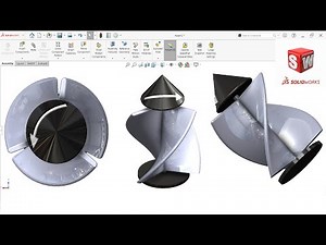 Vertical windmill design in SolidWorks | Solidworks Tutorial