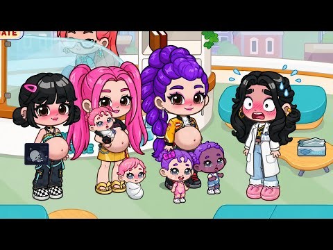 Rumi, Mira, Zoey is Pregnant 🤱🏼😈💜 Part 2 | K-POP DEMON HUNTER || Dopples World