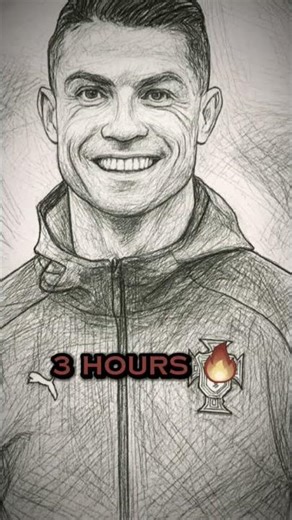 Ronaldo sketches. Hardworking video 🔥🔥#sketch #ronaldo #anime #animation #ronaldoskills