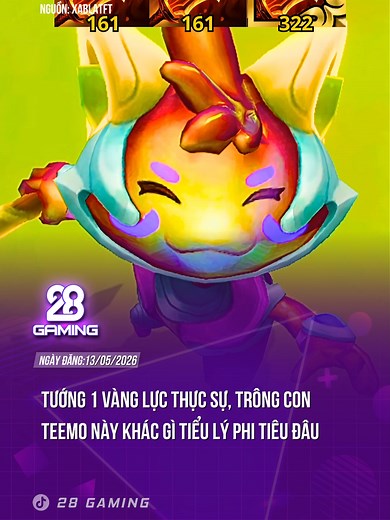 TIỂU LÝ PHI TIÊU TEEMO ĐẠI HIỆP #theanh28 #theanh28gaming #gamingontiktok #gamer #tft #teemo