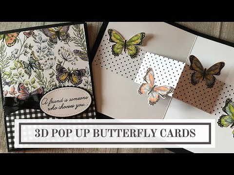 3D Pop Up Butterfly Card
