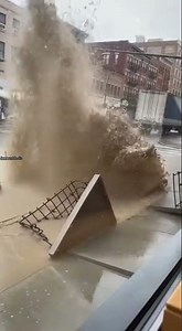 Hydrant Explosion Launches Sidewalk Into Air 💥🚰