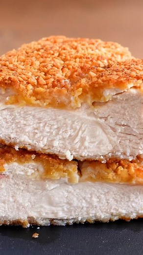 Tasty Japan-人気No.1簡単料理・幸せレシピ on Instagram: "【ポテチ、まだそのまま食べてるの？】究極のザクザク感！フライドチキンを作るときは絶対こうしてみて！！ / Potato Chip Fried Chicken @tastyjapan 👈他のレシピもチェック！ 1〜2人分 材料： 鶏むね肉 1枚 ポテトチップス 100g 薄力粉 適量 溶き卵 1個分 サラダ油 適量 作り方： ① 鶏むね肉はフォークで穴を開ける。 ② ポテトチップスは袋に入れ、麺棒などで細かく砕く。 ③ ①を薄力粉、溶き卵、②の順にまぶす。 ④ 揚げ物用の鍋にサラダ油を注ぎ入れ、160度に熱する。③を入れて中までじっくりと火を通す。こんがりとするまで揚げたら、完成！ === Potato Chip Fried Chicken Servings: 1〜2 INGREDIENTS 1 chicken breast 100g potato chips Flour, as needed 1 beaten egg Vegetable oil, as needed PREPARAT