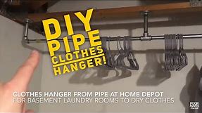 DIY Pipe Clothes Hanger!