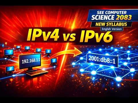 1.8 IP Addressing Explained | IPv4 vs IPv6 | SEE Computer Science 2083 New Syllabus