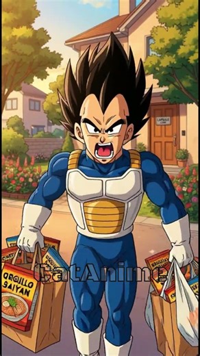 Bulma ordenó a Vegeta ir al supermercado a comprar cereales, Dragon Ball Fan Animation