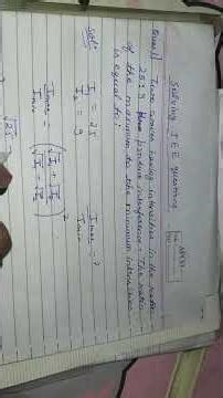 Class 11 Wave chapter Jee Mains question solve. #trending #viralvideo #education #physics#jeemains