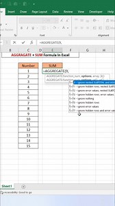 Aggregate Formula in Excel 👍 #exceltips #exceltricks #exceltutorial #Excel | computernotion