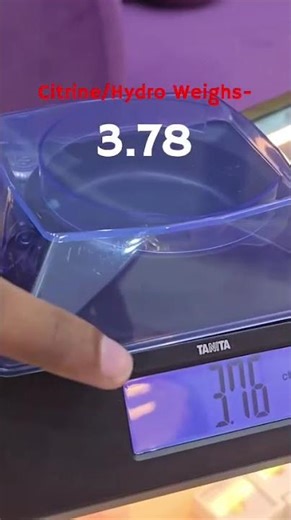 Real Pukhraj vs Citrine Difference | Weight Test Reveals the Truth #shorts
