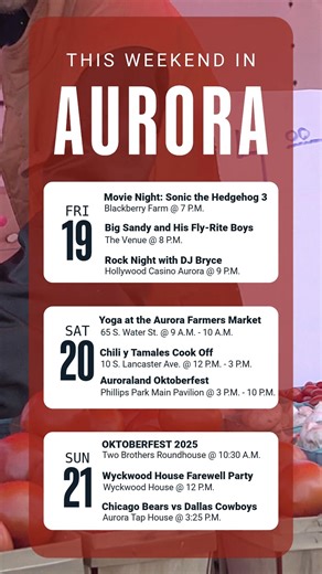 Get ready for an unforgettable weekend in Aurora! 🤩 From live music to vendor markets, there’s something for everyone to enjoy. Grab your friends and check out all the excitement happening in our beautiful city! | City of Aurora, IL, Government