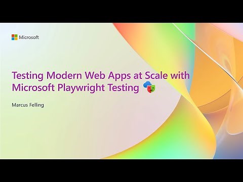 Testing modern web apps at scale with Microsoft Playwright Testing | OD36