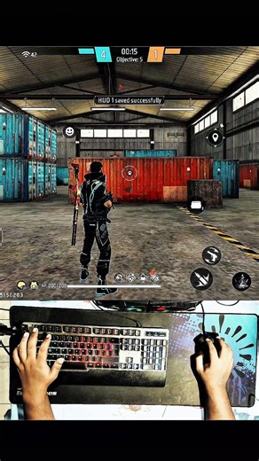 Only Red Numbers 🔴 Free Fire PC Handcam (Keyboard + Mouse Cam) #freefire #handcam #shorts