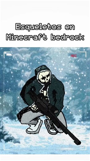 esqueleto de Java vs bedrock #minecraft