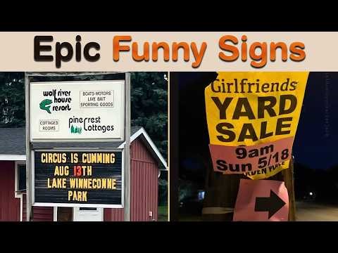 Epic Funny Signs That Will Have You Laughing Instantly – Try Not to Laugh! || Sign Hub