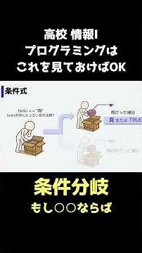 高校情報Iのプログラミングは、これを見れば大丈夫です②「条件分岐」