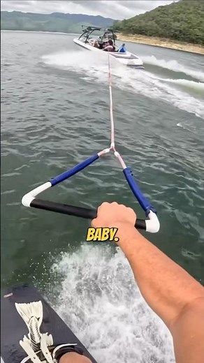 POV Wakeboarding Behind A Boat!