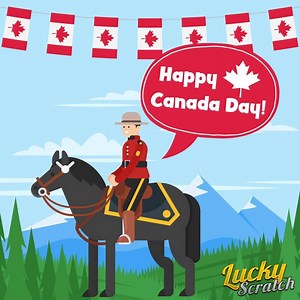 🍁🇨🇦Happy Canada Day to our Canadian Friends🇨🇦🍁 Enjoy the day playing Lucky Scratch https://luckyscratch.app/f/playfb | Lucky Scratch