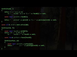 OpenFOAM coding training - learning about the OpenFOAM mesh class