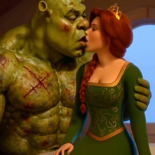 💚 Shrek & Fiona True Love Kiss 💋✨ (Fan Edit)