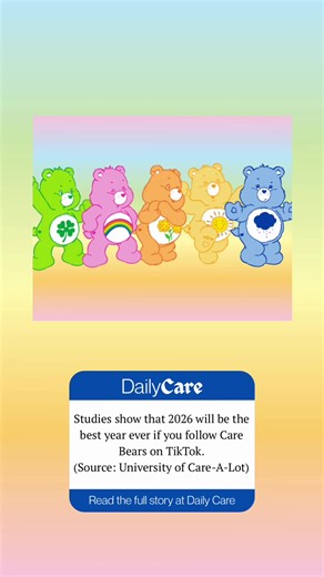 But ofc, only follow if you want to have the beary best year of your life🙂‍↕️#carebears #2026 #newyear