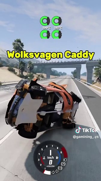 En çok satılan arabaların Fren testi😀🚗| beamng Drive | courier | Doblo | caddy | berlingo | kombo