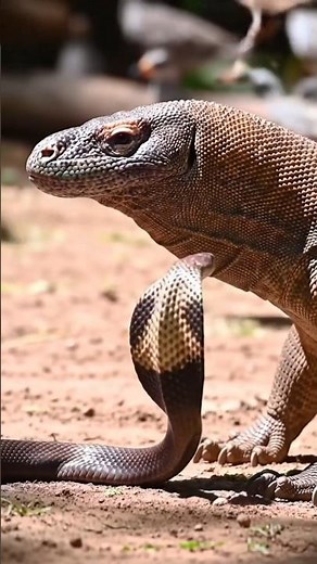"Komodo Dragon vs Cobra – Rare Battle Between Deadly Predators