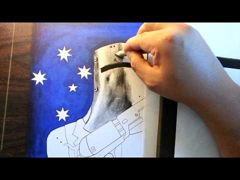 How to draw Ned Kelly