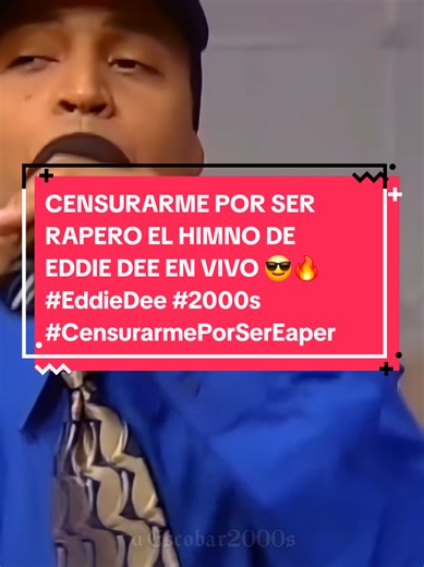 Censurarme por ser rapero: El himno de Eddie Dee en vivo