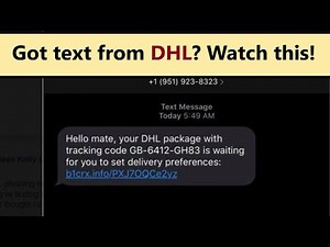 DHL or FedEx text with package tracking number - is it scam or legit?